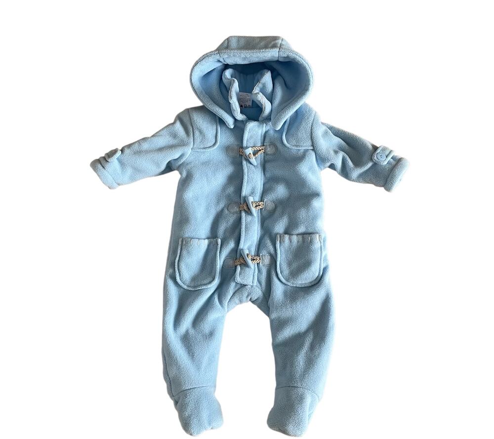 Baby Mode Fleece One Piece with Toggles and Zipper Sz 6M